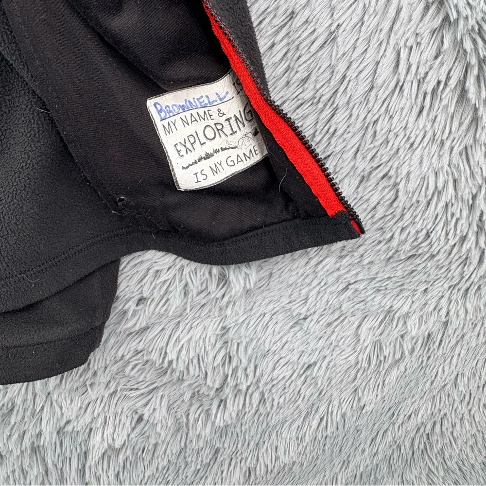 North Face Jacket Boys XL Fits Womens Medium Performance Fleece Full Zip Black